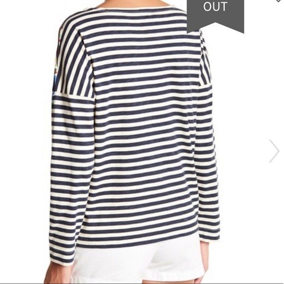 MICHAEL DE FEO J.CREW STRIPED T-SHIRT small - Picture 4 of 8